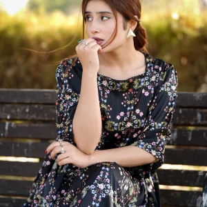 Aaraish Pret: Midnight Bloom Maxi