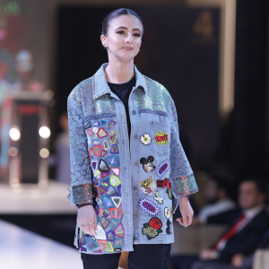 Pop Art Sequin Denim Jacket