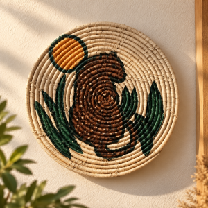 Earthbound Spiral-Handcrafted Woven Wall Art