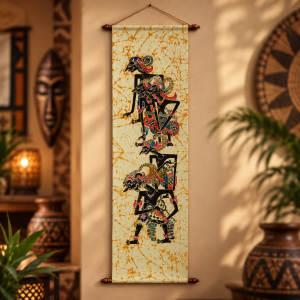 Handcrafted Batik Heritage Wall Hanging – African-Inspired Cultural Art